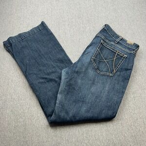 Ariat Denim High Rise Slim Trouser Jeans Womens 34R (36x33) Rascal *Wear*